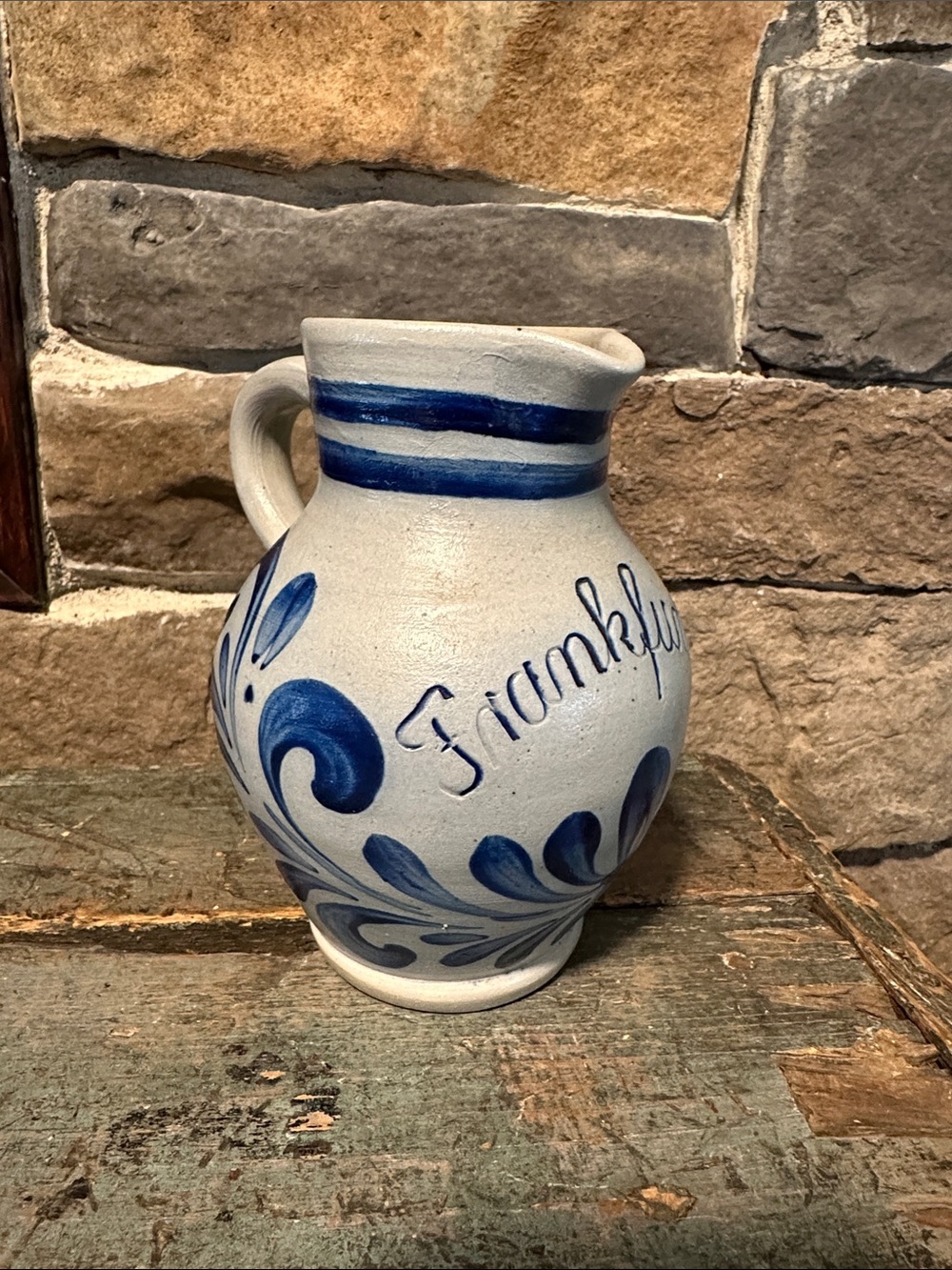 Handerbeit Germany pottery pitcher